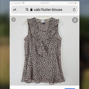 Cabi flutter blouse